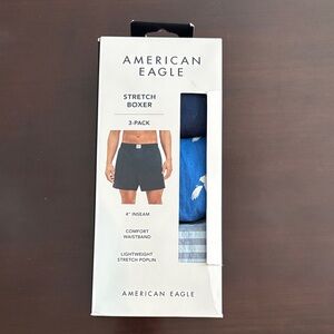 American Eagle Outfitters Men's 4” Boxers Lightweight Stretch Poplin NWT‎ Small